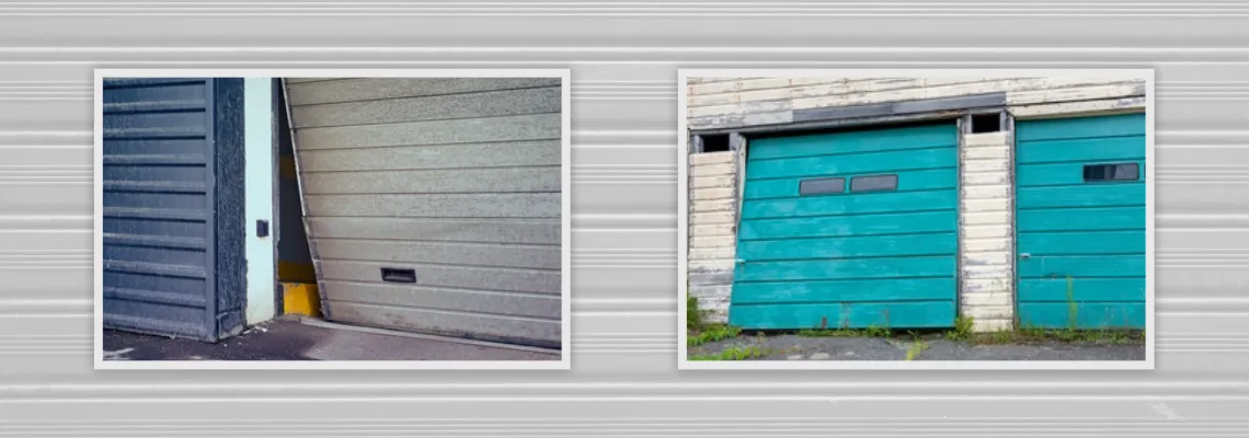 Crooked Aluminum Garage Door Repair in Niagara-on-the-Lake, Ontario